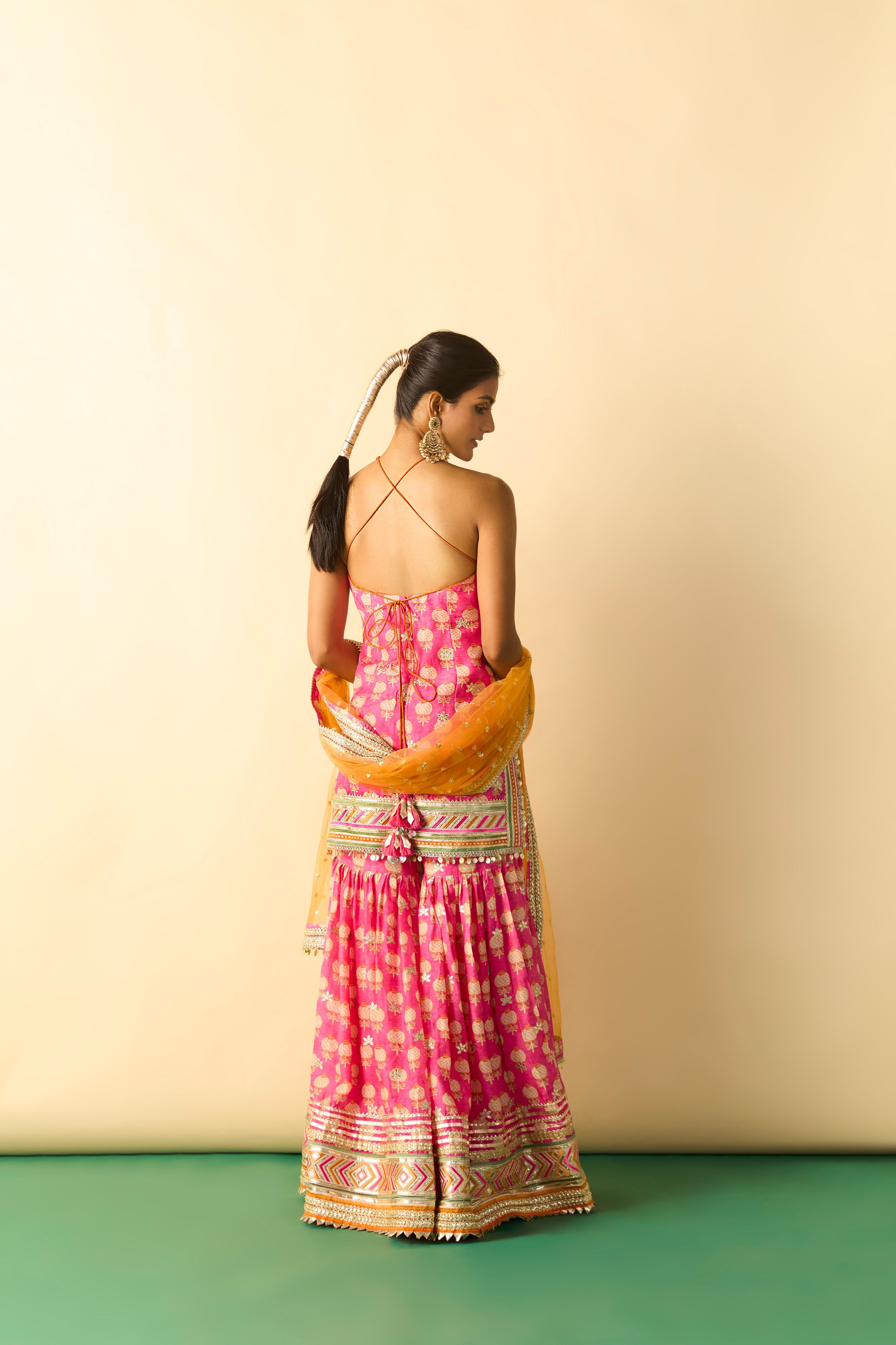 Dwisha Halter Sharara Set