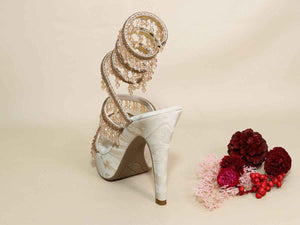 Glitz Spring Beige Letoes pencil Heel