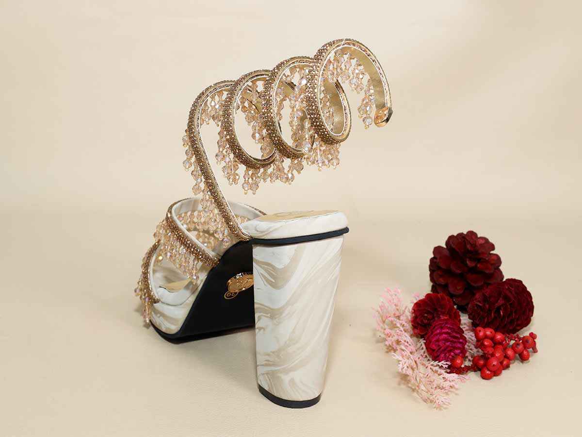 Glitz Spring Beige Levated Elevations Heel