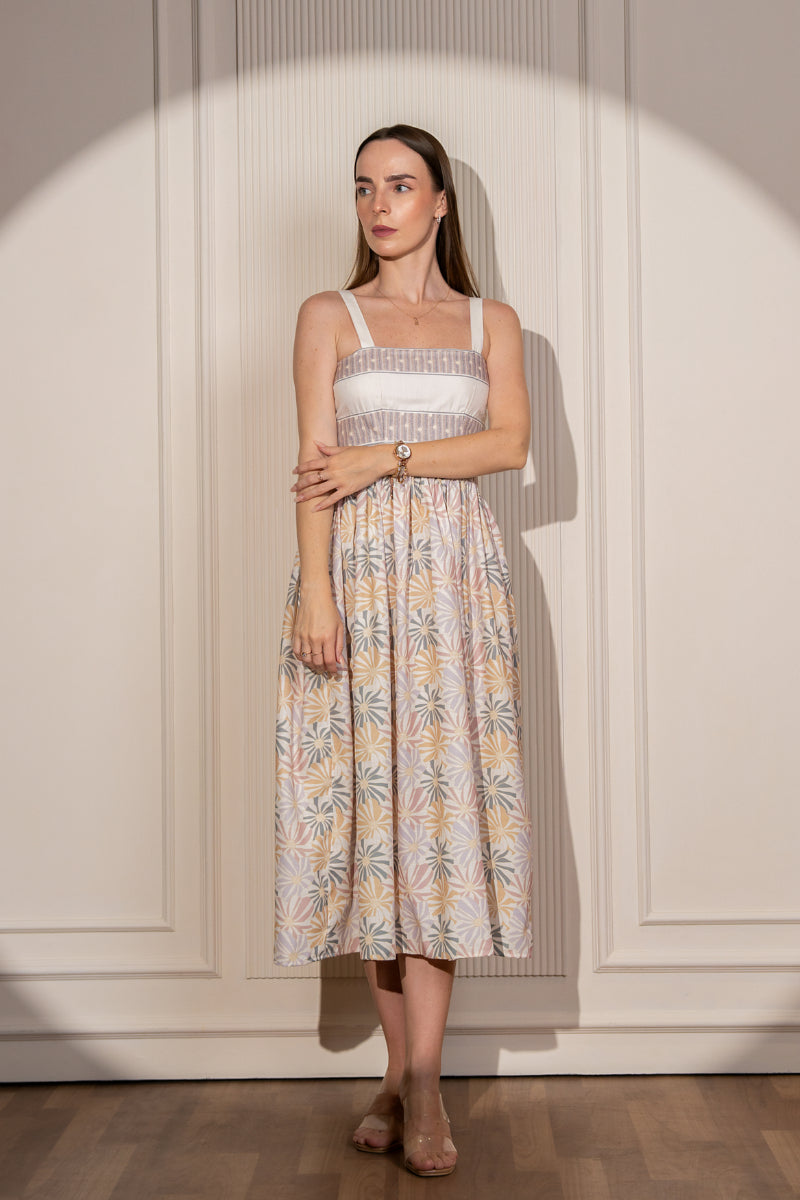 Petal Swirl Cutout Dress