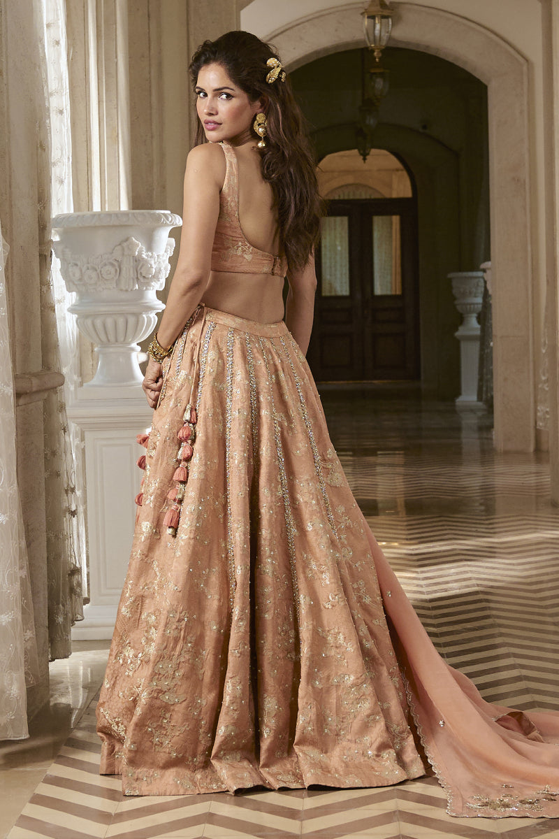 ADELE LEHENGA SET – ONION PINK
