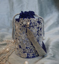 Load image into Gallery viewer, Elixir Floral Sapphire Circular Bag

