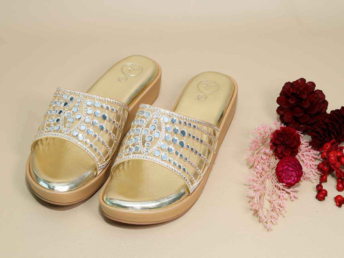 Gold Mirror Wedges