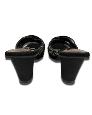 Black Julle Open Toe Heels