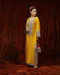 Load image into Gallery viewer, Sun Set Yellow, Navy Blue & Maroon Kurta Kaftan
