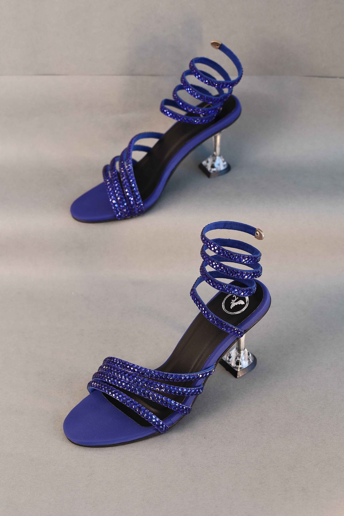 Blue Spring Heel Sandal