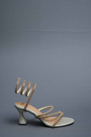 Champagne Gold Spring Heel Sandal