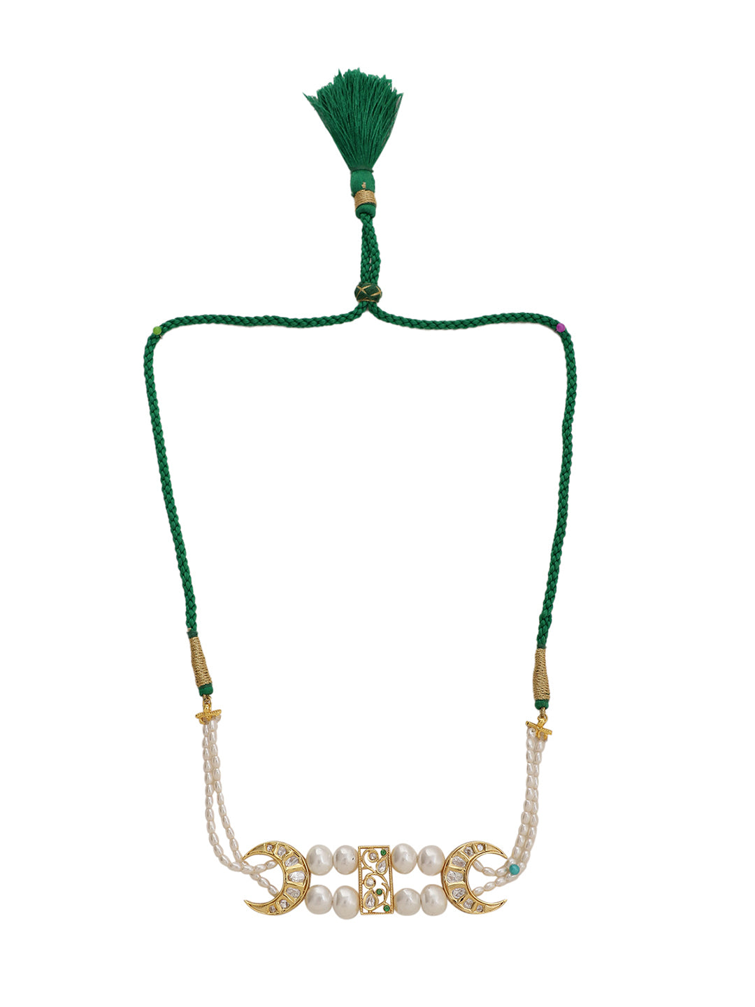 Le Saira Pearl & Kundan Necklace