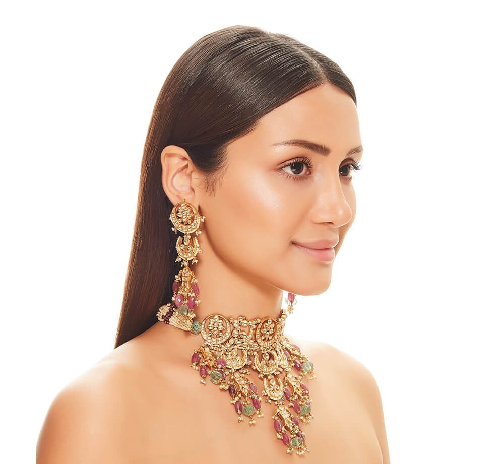 Chaand Kundan Choker Set