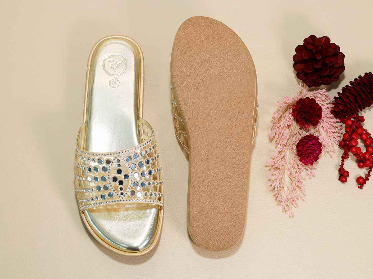 Gold Mirror Wedges