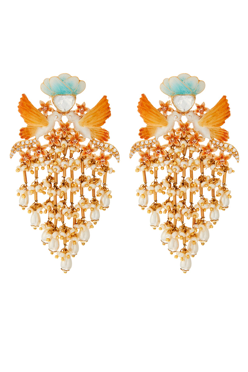 Pearl Cluster Earrings