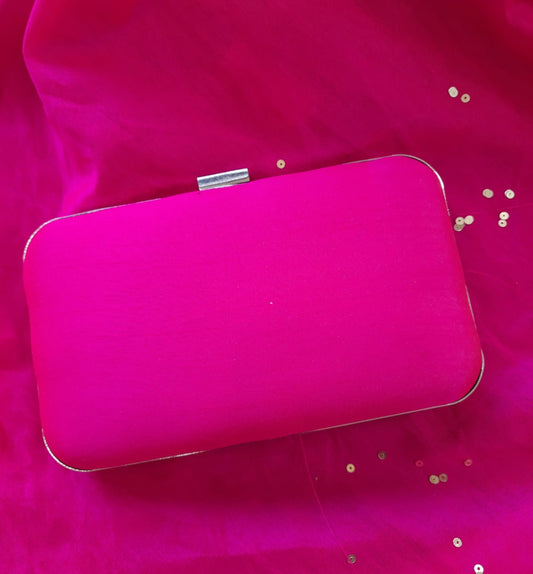 Rose Ombre Giant Flower Clutch Bag