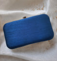 Load image into Gallery viewer, Sapphire Ombre Giant Flower Clutch Bag
