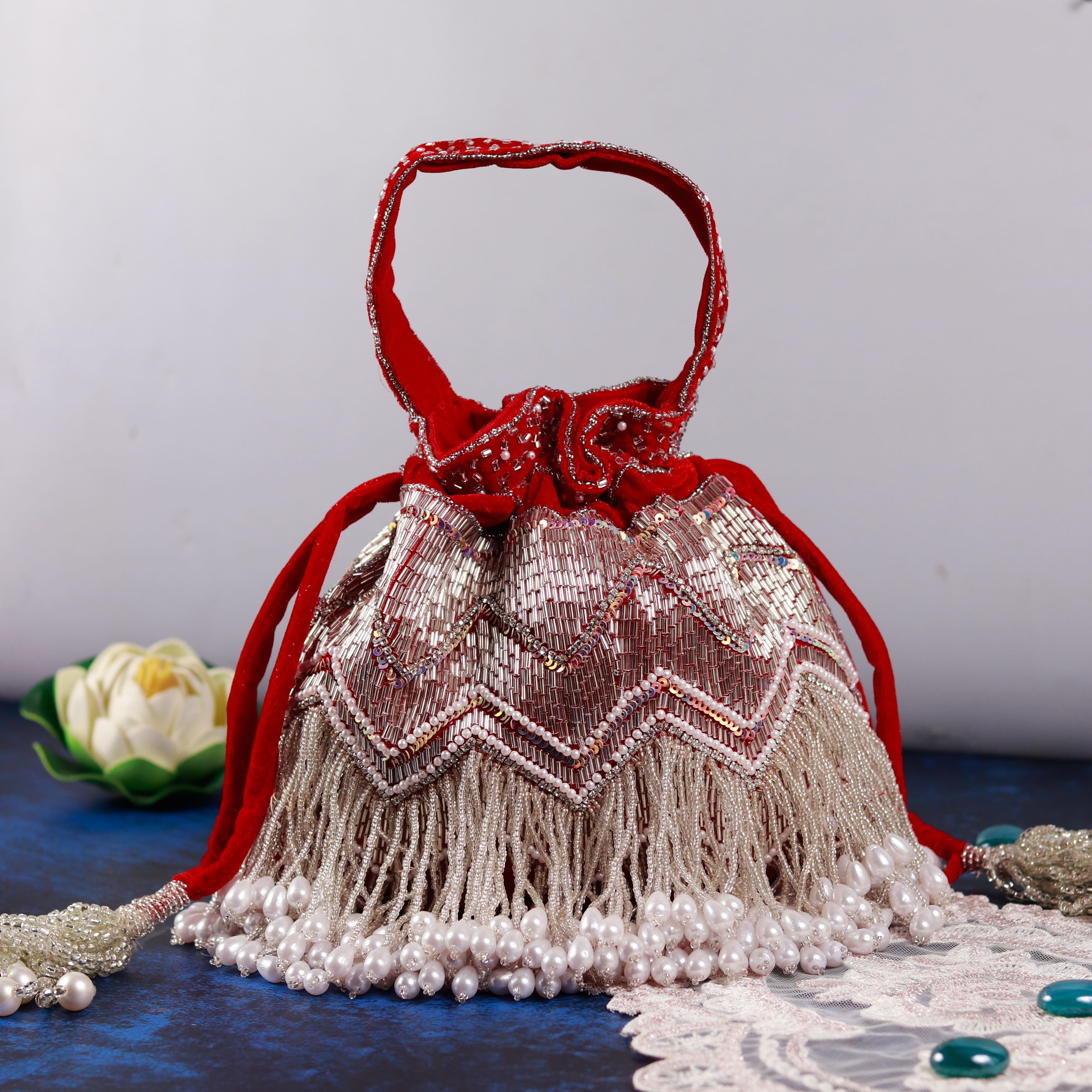 THE TAN CLAN Meher Potli Bag with Handle