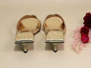 New Gold X Kitten Heel