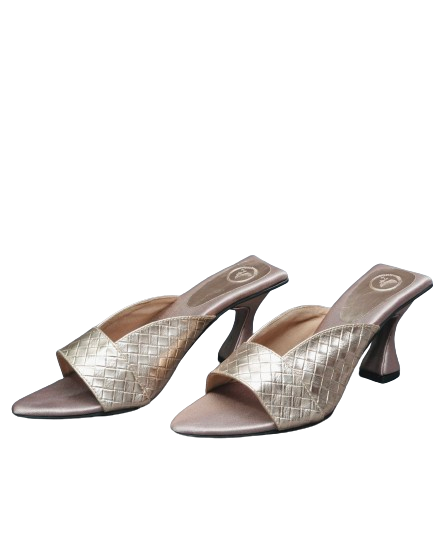 Rose Gold Zara Open Toe Heels