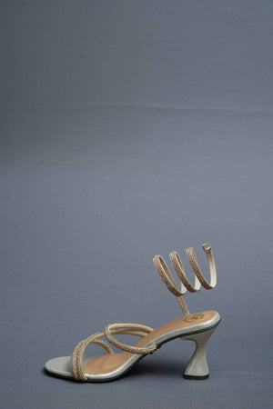 Champagne Gold Spring Heel Sandal