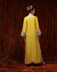 Load image into Gallery viewer, Lomon Yellow & Gray Kurta Kaftan
