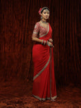 Load image into Gallery viewer, Surkh Lal Saree & Blouse Set
