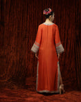 Load image into Gallery viewer, Orange & Rani Pink Kurta Kaftan
