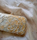 Load image into Gallery viewer, Golden Ombre Giant Flower Clutch Bag
