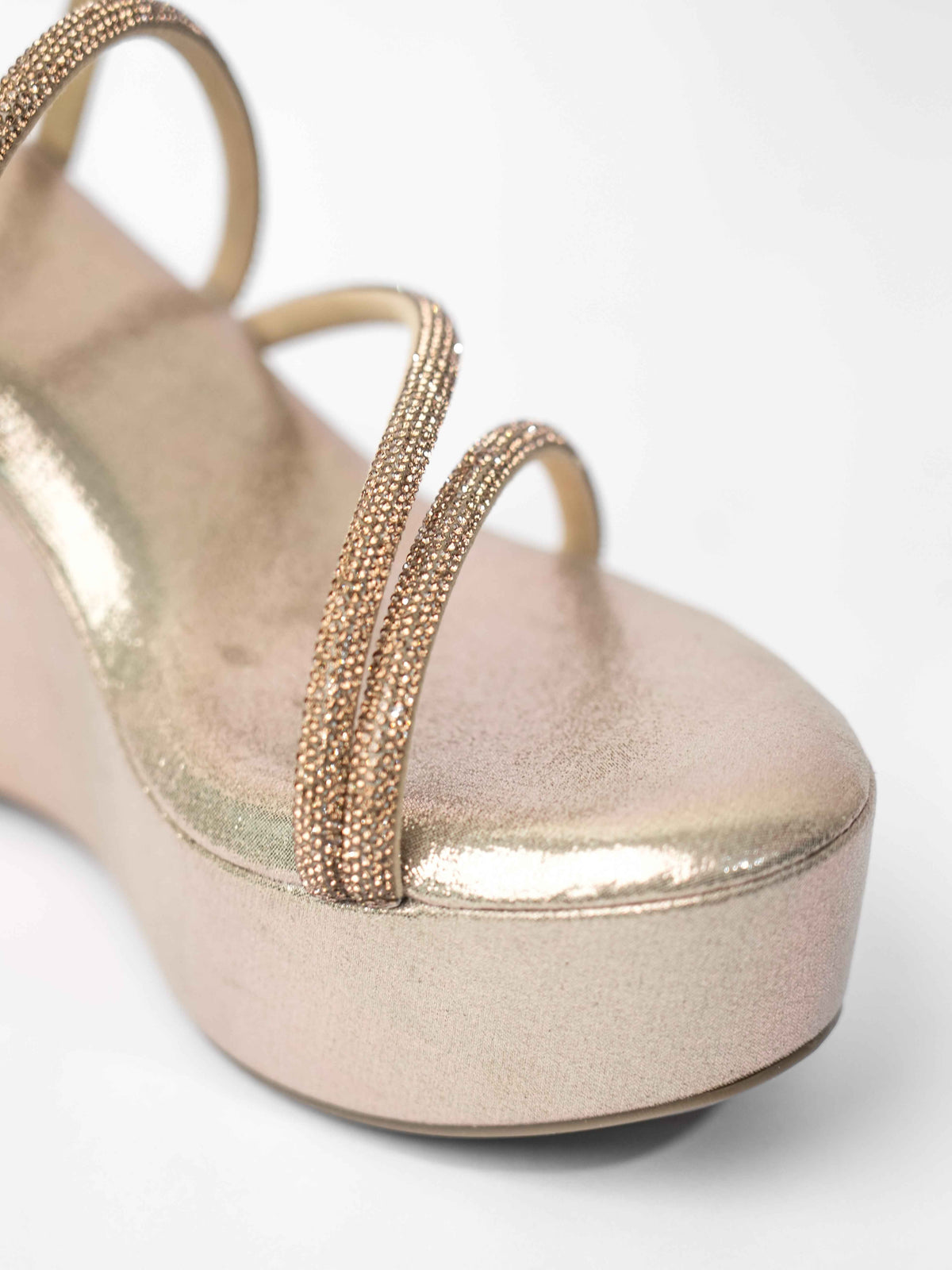 Gold Open Toe Sunshine spring Wedge