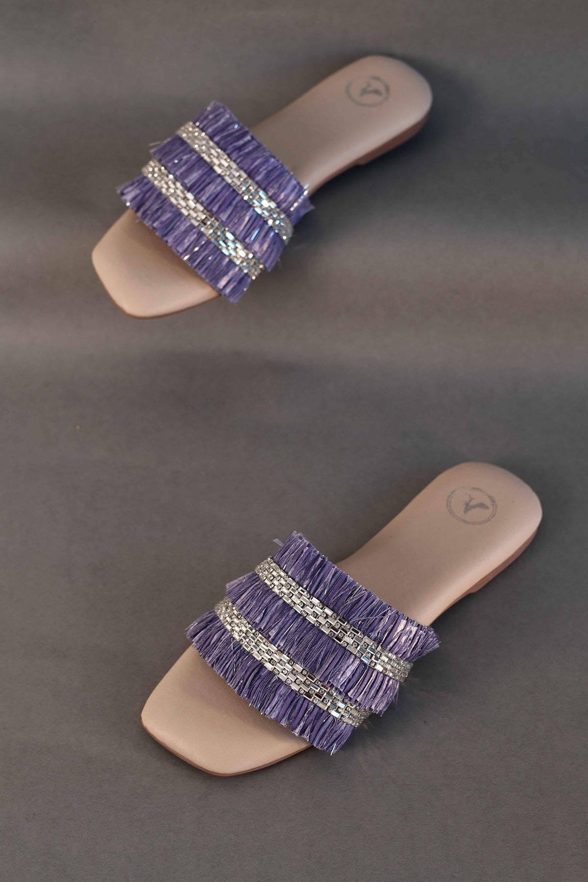 Lylac Frill Sliders Flat Sandal