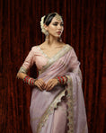 Load image into Gallery viewer, Lilac & Pink Saree & Blouse Set
