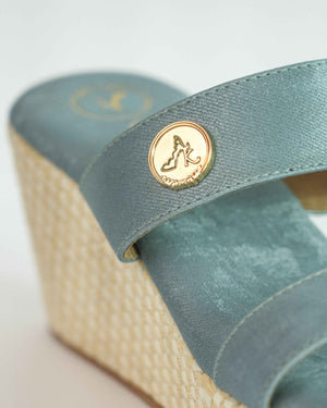 Blue Open Toe Board Fit wedge