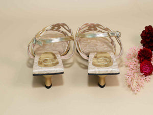 Infinity Gold Kitten Heel