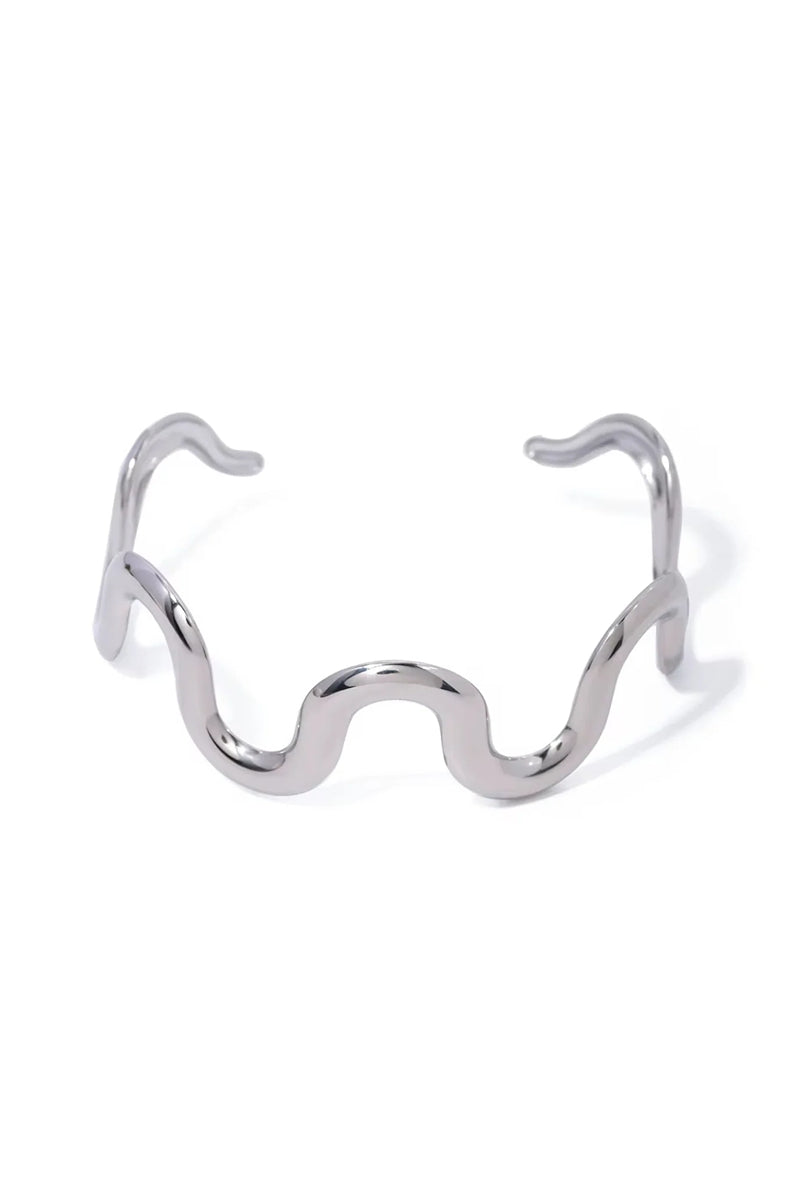 Swiggy Silver Cuff