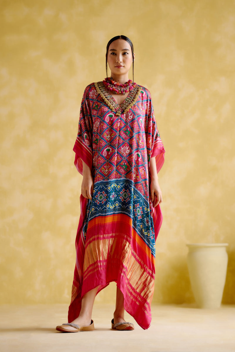 Advaita- Fushia Kaftan