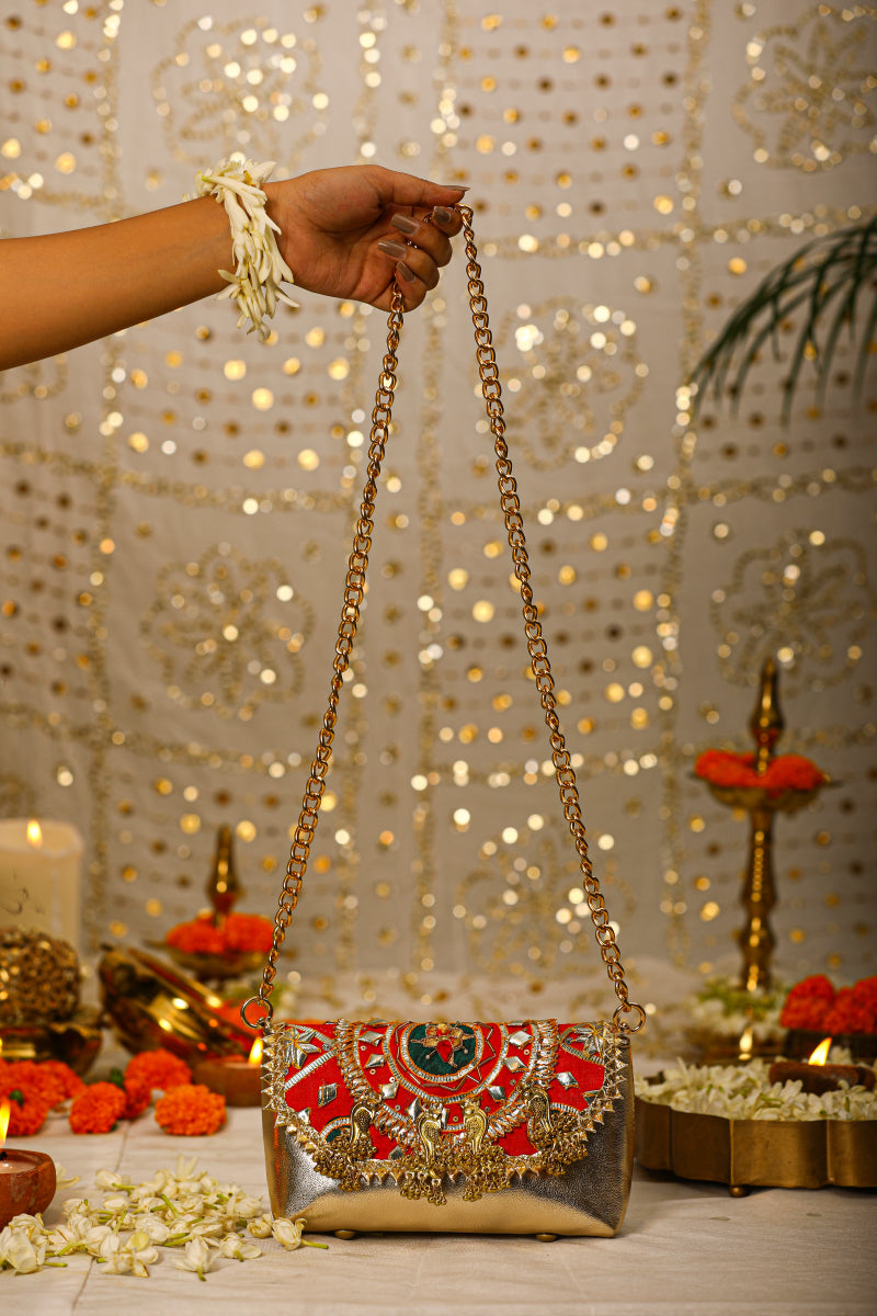 Ahilya-Red Handbag
