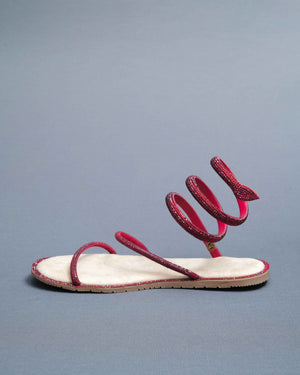 Beige Suede Open Toe Casual Flats