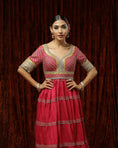 Load image into Gallery viewer, Rani Pink & Yellow Anarkali set
