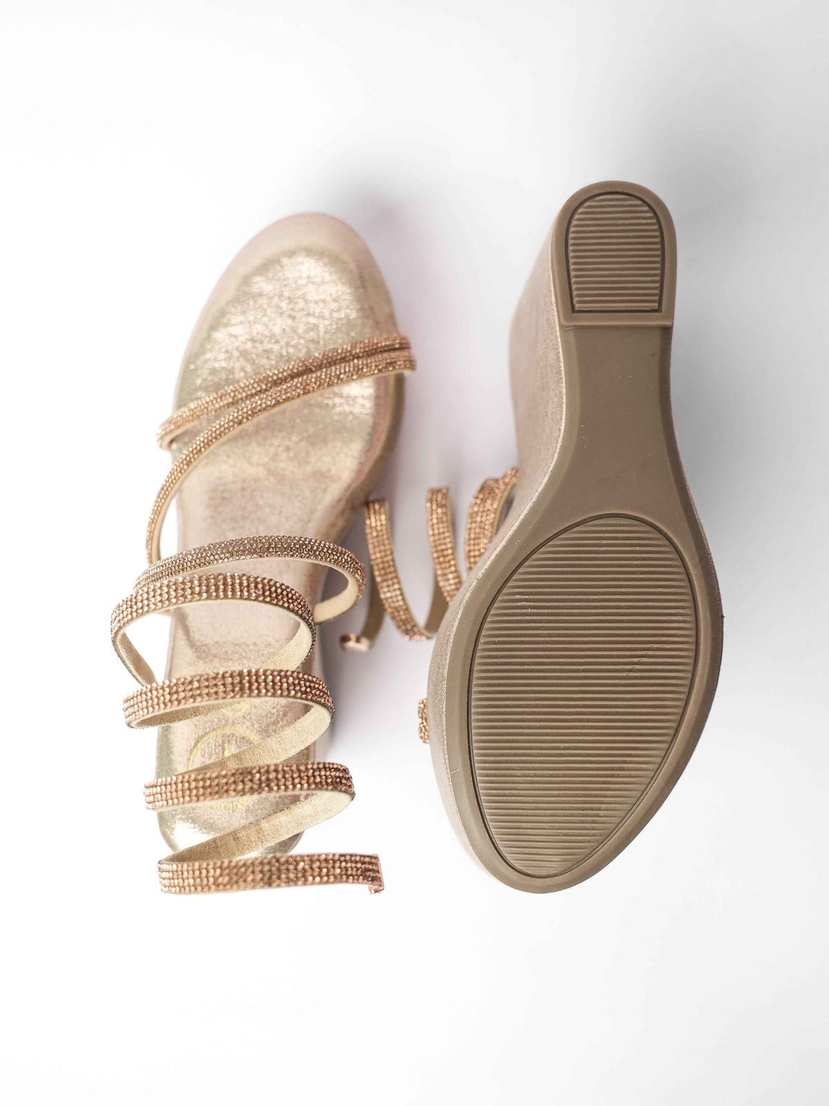 Gold Open Toe Sunshine spring Wedge