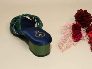 Gema Green Cut Heel