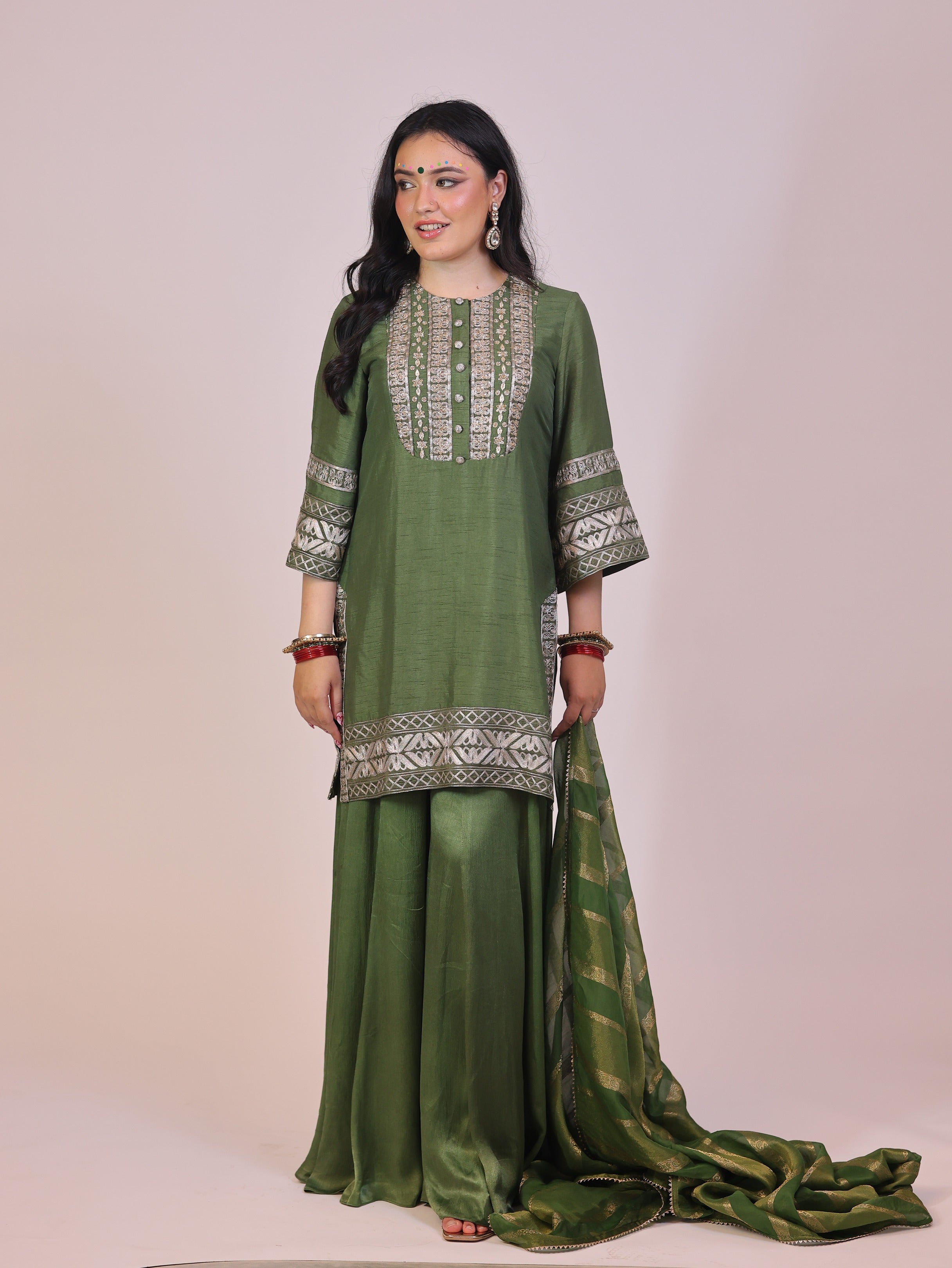 Saanjh Kurta Sharara Set