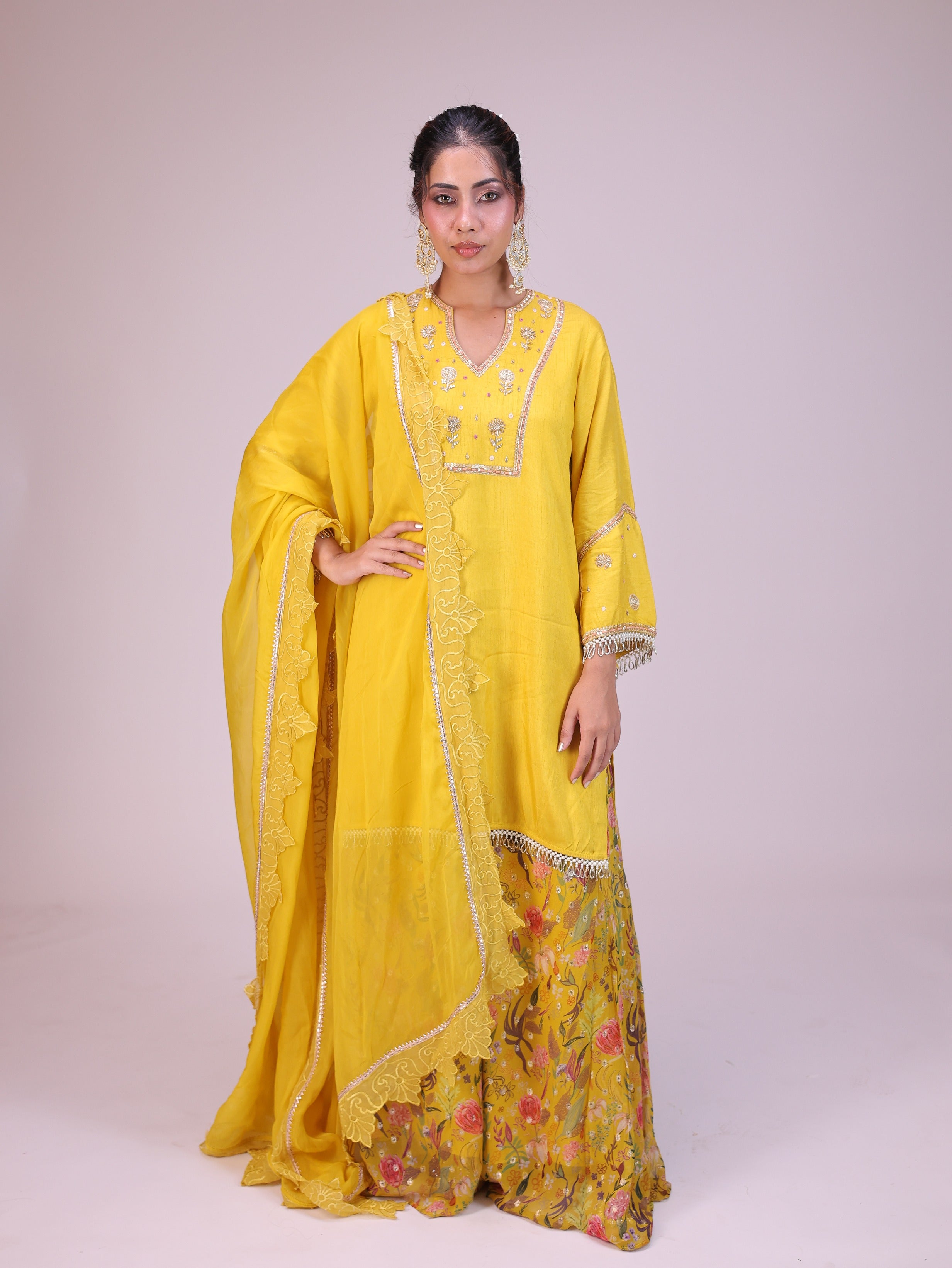 Shama Kurta Sharara Set