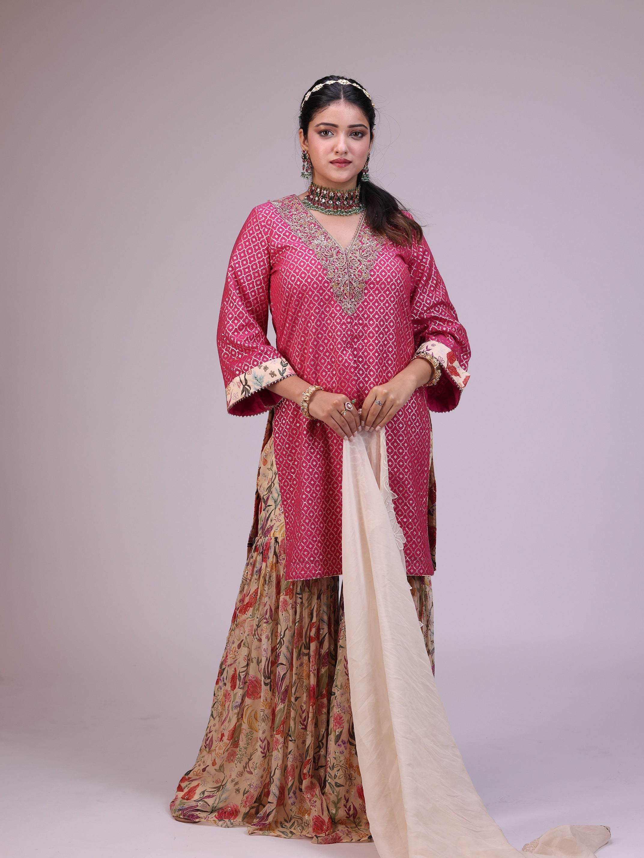 Saima Kurta Sharara Set