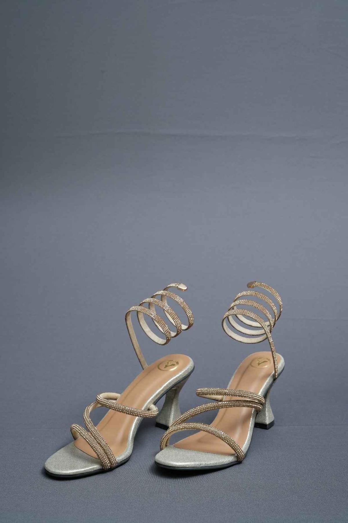 Champagne Gold Spring Heel Sandal