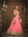 Load image into Gallery viewer, Rouge And Pink Orange Lehenga Set
