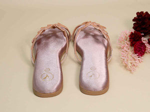 Pink Leafy Flats