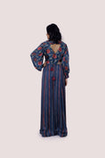 Load image into Gallery viewer, Blue Indo Western Dress
