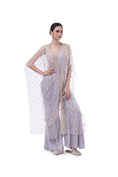 Load image into Gallery viewer, Flared Pant Drape saree with a jacket
