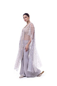 Load image into Gallery viewer, Flared Pant Drape saree with a jacket
