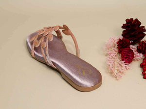 Pink Leafy Flats