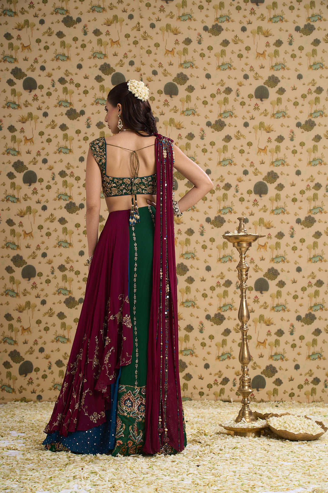 CHITRAVALI PRE DRAPED SAREE SET