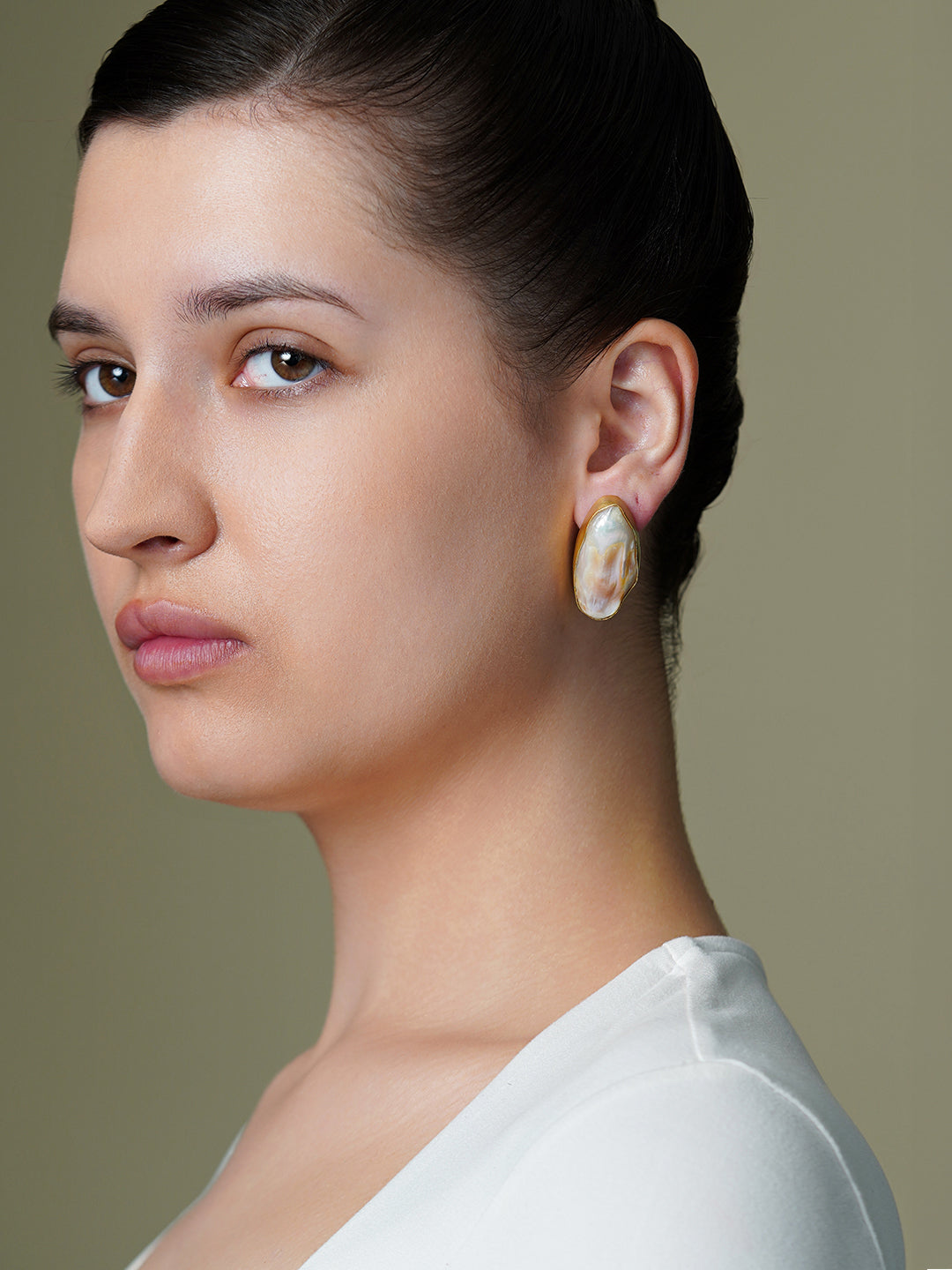 Aurora Shell Stud Earrings