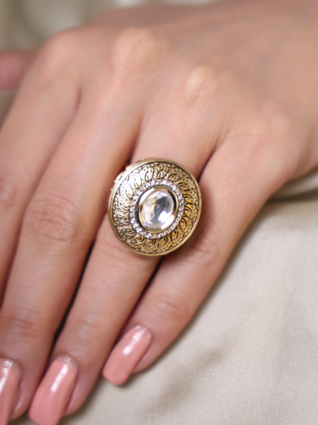 Antique Kundan ring
